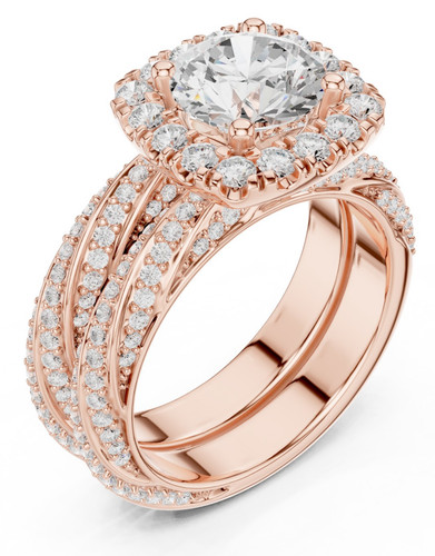 Bague ronde diamant - ronde,