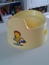Pot de toilette vintage apprentissage  pour bébé  en bon état  voir photos