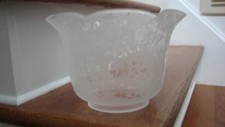 SATIN  ETCHED GAS LIGHT SHADE