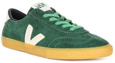 Veja Volley Daim Slim Richelieu Effet à Lacets Homme Baskets Vert UK 6 - 12