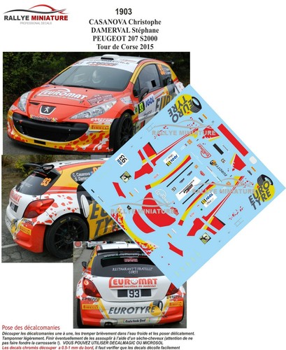 Decals ref 1903 - 1/43,