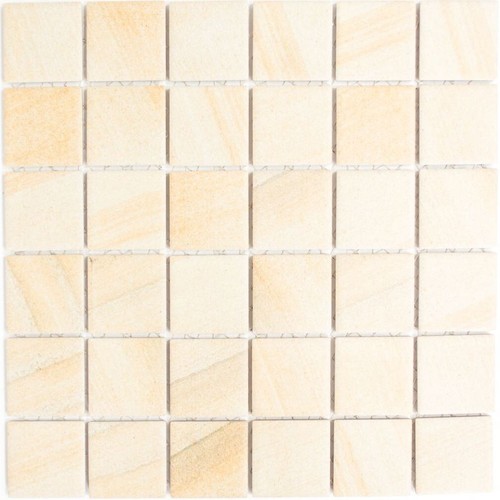 Mosaïque aspect pierre beige - mosaïque,