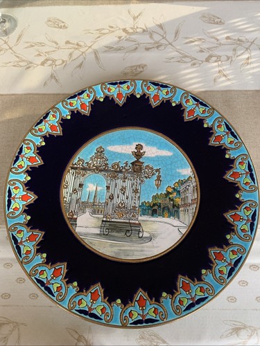 Grand plat émaux longwy - grand, de