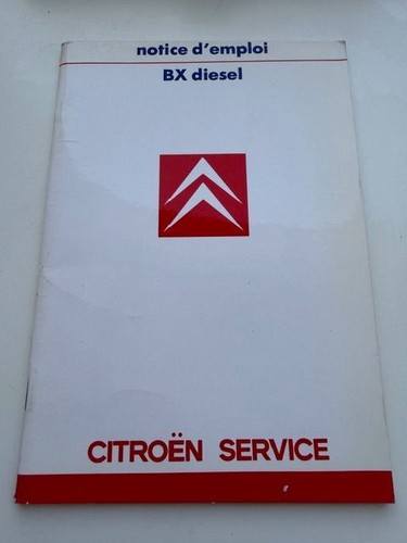 Notice emploi citroën bx - d'emploi,