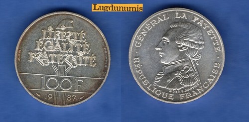 Piéfort 100 francs 1987 - francs,