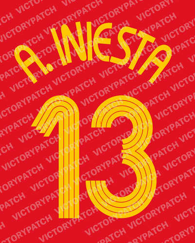 Kit flocage iniesta 13 - kit, #13