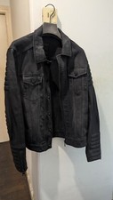 Blouson En Jean All Saints Manches Cuir