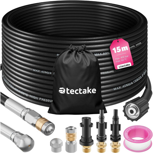 Set tuyau fléxible 15m - set,