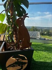 Fiche de jardin en rouille