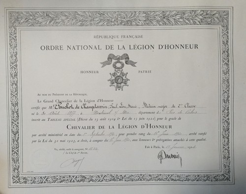 Diplôme chevallier la - diplôme,
