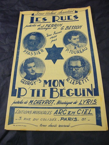 Partition les rues besson - partition,