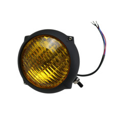 Phare de moto noir Vintage