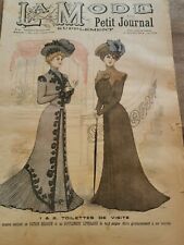 ANCIENNE REVUE LA MODE DU PETIT JOURNAL AVEC PATRON JUPE FILLETTE  N°44 1900