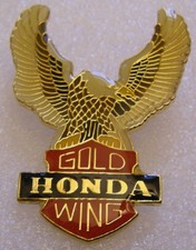 pin's HONDA GOLDWING GOLD WING EAGLE LOGO vintage pin badge