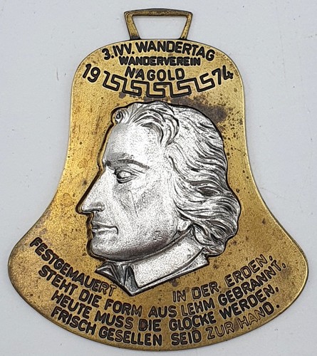Plaque friedrich - (bronze), :