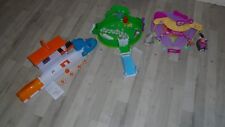 gros et beau lot ZHU ZHU PETS side car pizza jardin parc pet shop