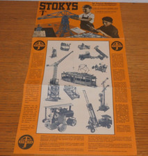 vintage PUBLICITE AFFICHE STOKYS boite construction métalliques SUISSE STOCKMANN