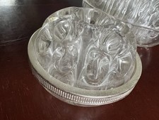 Pique Fleurs Ancien Cerclage Argenté Verre D’Amiens