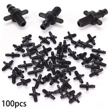 100pcs 4/7mm Tuyaux Splitter Adaptateur Connecteur Barb et Jardin Irrigation