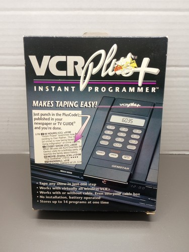 Vcr plus instant programmer - vcr,
