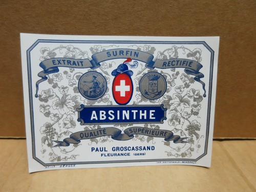 Absinthe ancienne étiquette - absinthe,