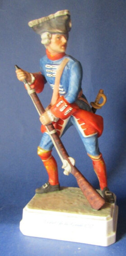 Vintage porcelaine soldat - vintage,