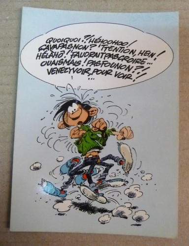 Carte postale gaston lagaffe - carte,