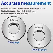 Bague de Contrôle Filetage Métrique 6g, Haute Précision, Instrument de Mesure