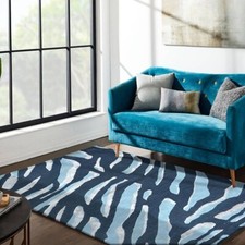 Tapis en laine touffeté à la