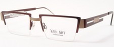 "LIRE" YABI ART 6501 6 Brun /Beige UNIQUE RARE LUNETTES 51-18-145mm