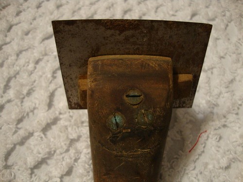 Antique wooden scraper with - wooden,