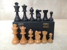 Ancien jeu d'échecs design Staunton boîte en bois Wood Chess Set Wood Box