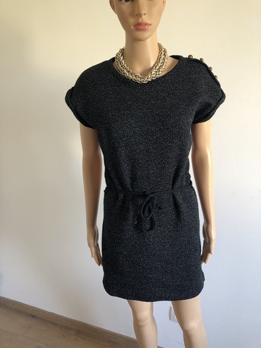 Robe épaisse bleue marine - robe,