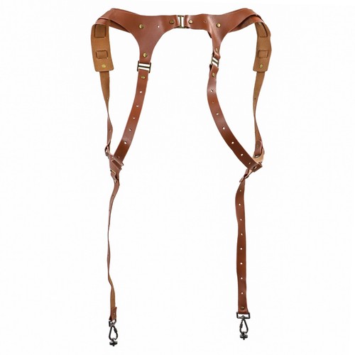 Double harnais cuir - double,