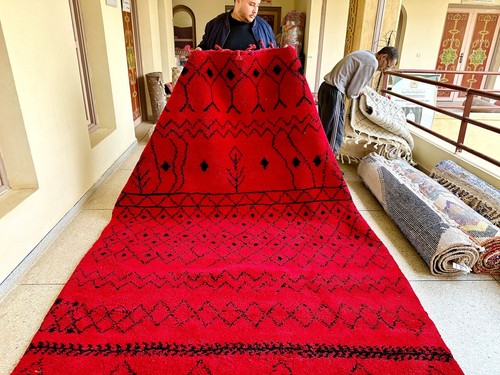 Tapis laine berbère - laine,