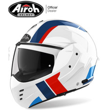 Airoh Mathisse EXPLORE Blue Brillant Casque de Moto Moduler Flip Up