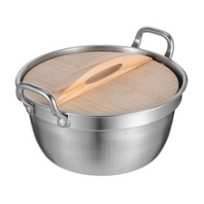 Pot Ergonomique avec Couvercle Bois Cuisinière Gaz et Induction Compatible Pot