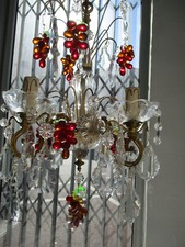 Ravissant lustre cristal et style Murano