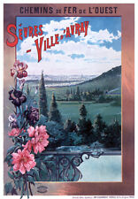 Affiche chemin de fer Ouest -