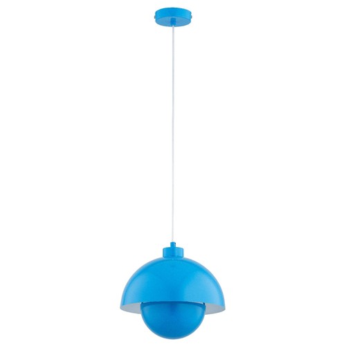 Lampe suspension bleue - À,