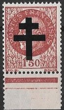 LIBERATION...RRR...PARIS  1f50** brun."Croix de Lorraine".+ bdf..Signé P MAYER