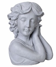 Cache-Pot Rétro Pot de Fleurs Tête Buste Pflanzkopf D'une Femme