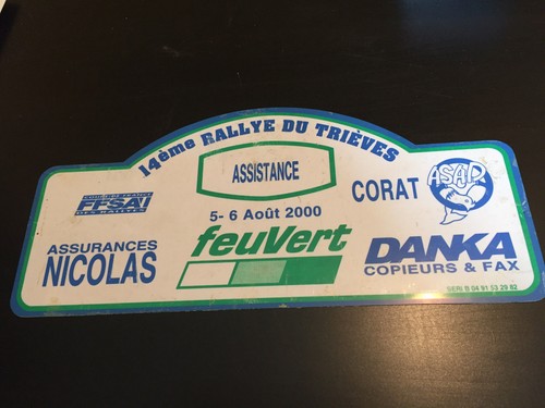 Plaque voiture assistance - de,