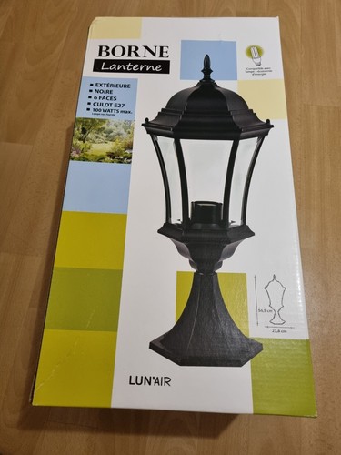 Borne lanterne aluminium - lanterne,