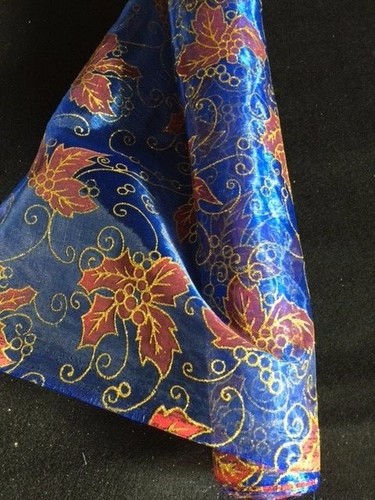 Tissu organza bleu mètre - tissu,