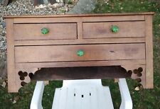 Ancien petit meuble à 3 tiroirs ancien // petit meuble de métier en chêne