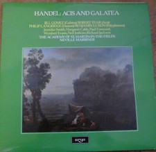 HANDEL acis & galatea JILL GOMEZ - ROBERT TEAR - NEVILLE MARRINER  / ARGO 