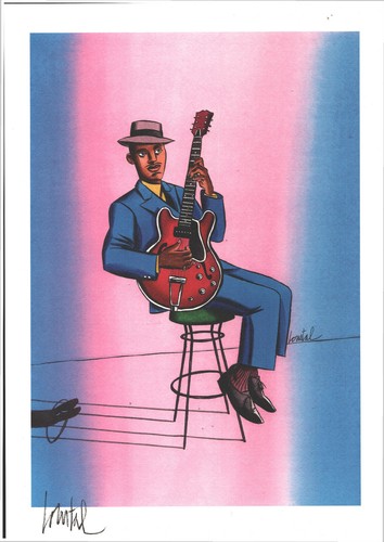 Offset guitariste tirage - offset,