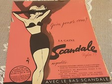 PUBLICITE PAPIER COUTURE SCANDALE SIGNEE GRUAU