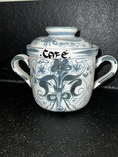 Pot À Café Anses Bleu Et